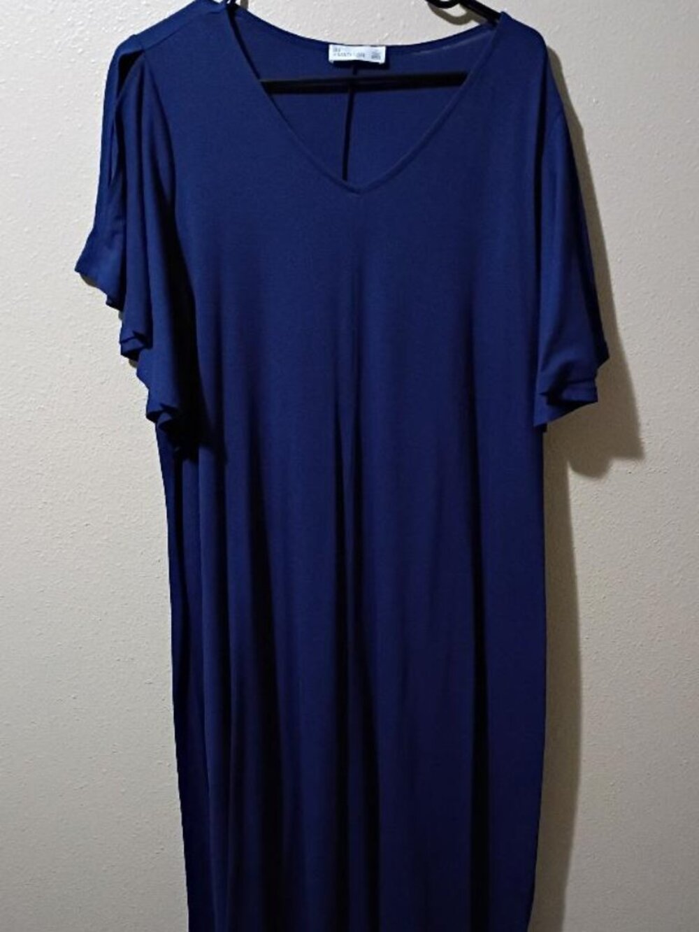 89th and Madison Dress 2X Navy Blue